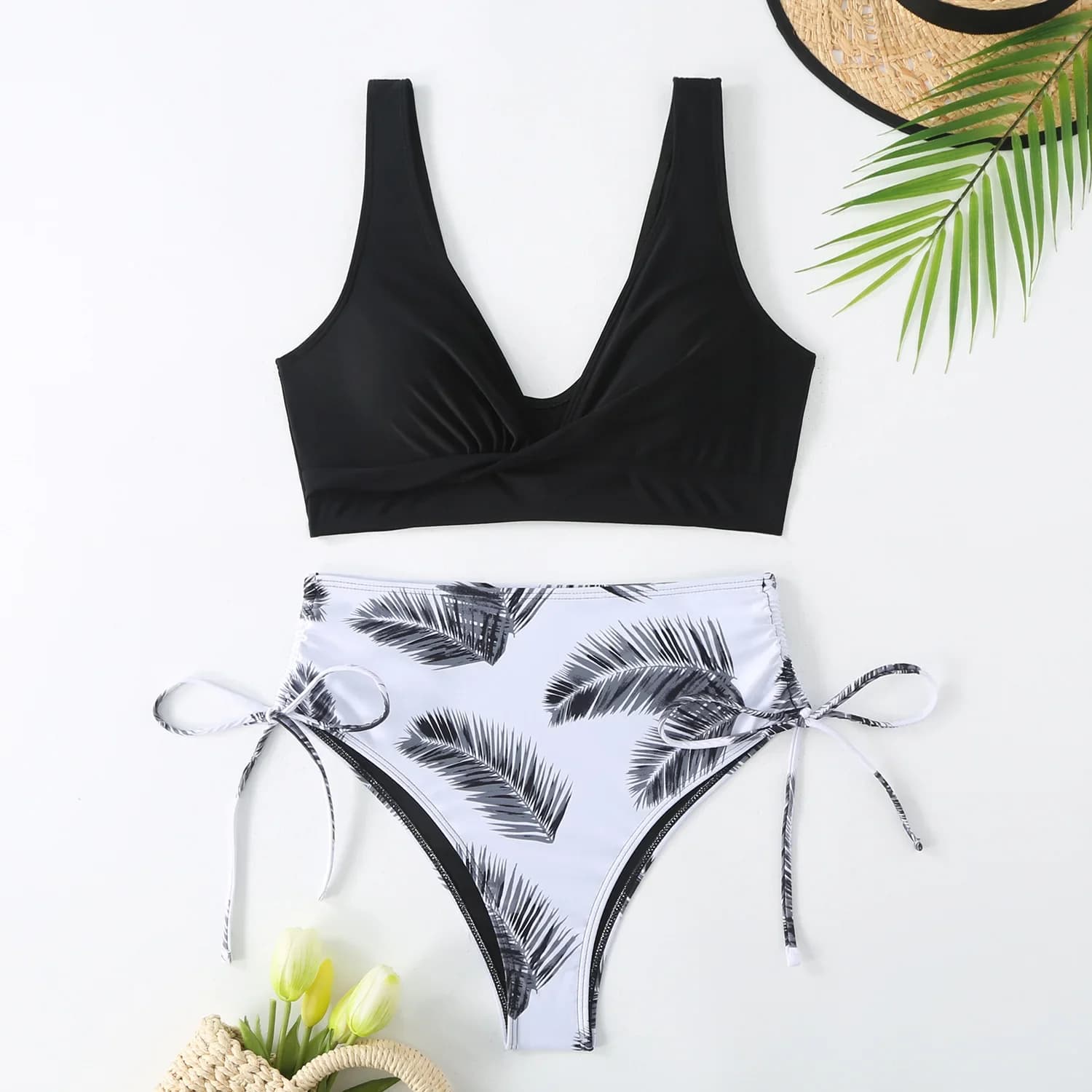 Maillot de bain sexy 2026 tendance pour femme, ensemble bikini taille haute coréen, tenue de plage