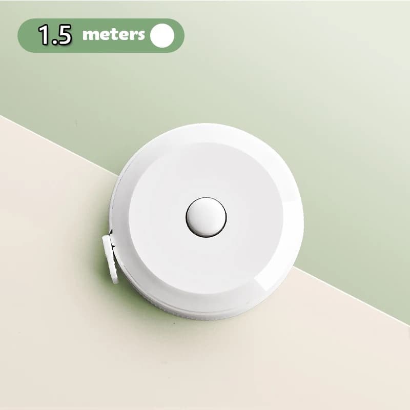 Mètre Ruban Souple Rétractable Auto-Bloquant de 1,5 m / 2 m pour Mesure Corporelle, Couture et Taill