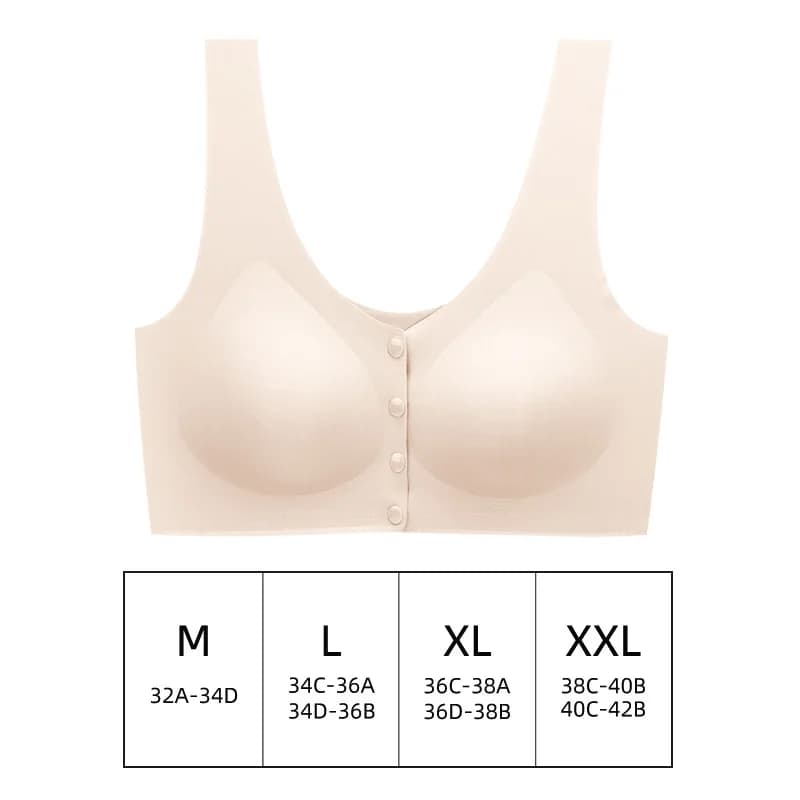Soutien-gorge ultra-fin respirant à ouverture frontale pour femme, sans traces, respirant, anti-affa