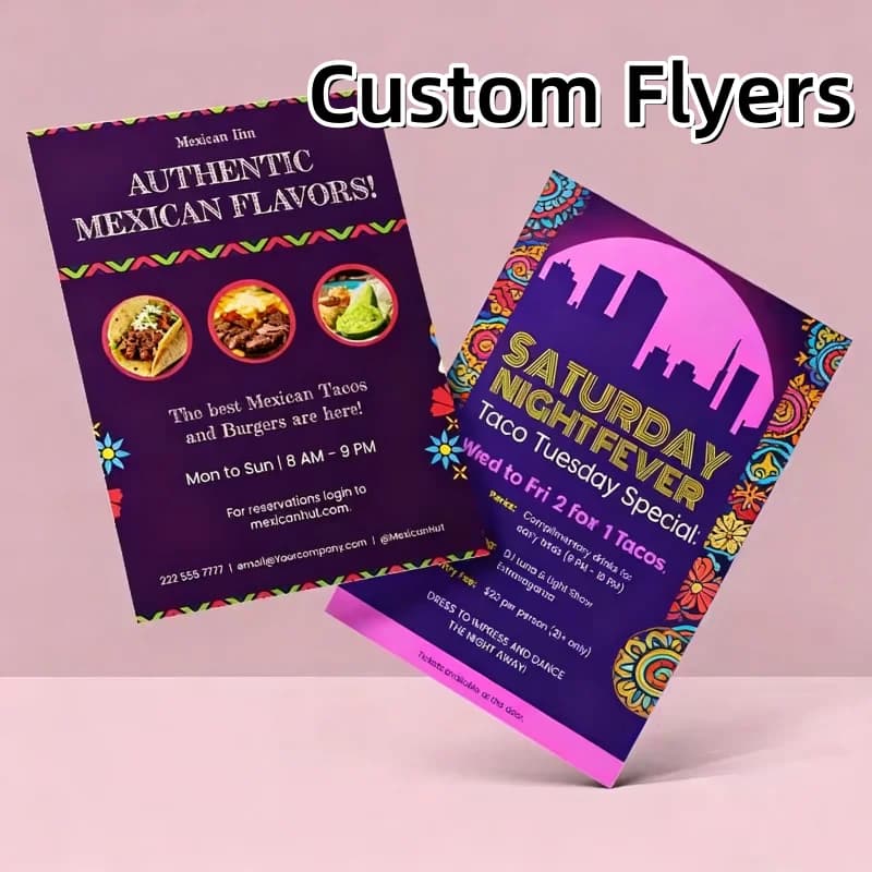 Flyers personnalisés A6/A5/A4 Flyer Liste de prix Introduction Publicité pour les petites entreprise