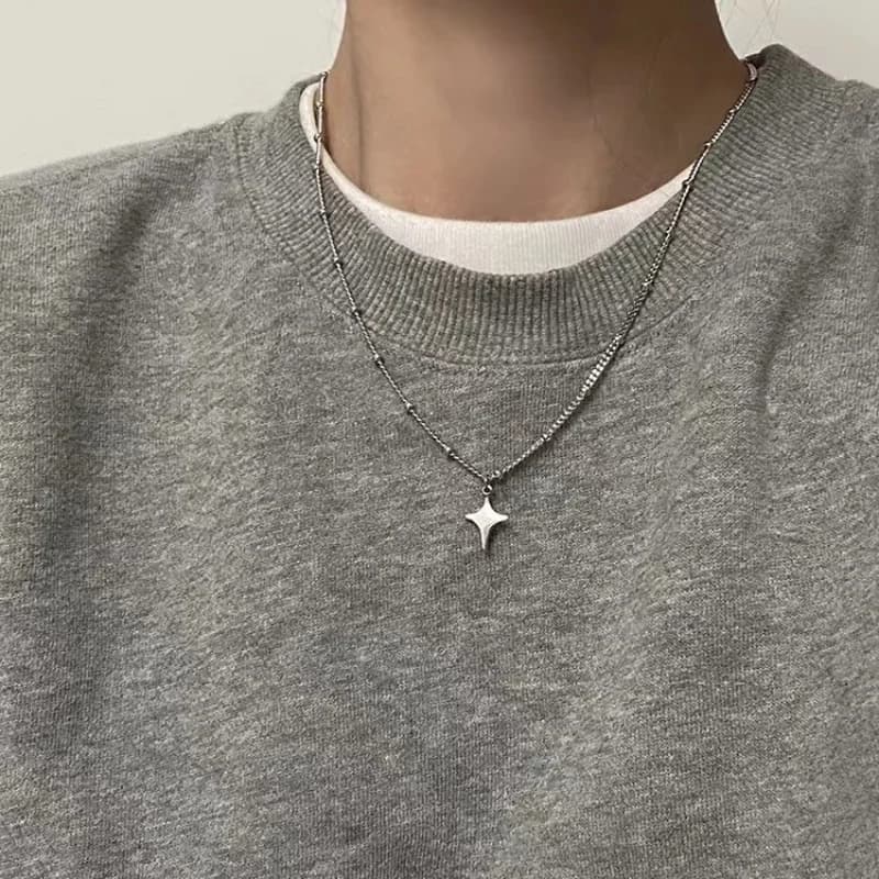 Collier Vintage Simple et tendance pour hommes et femmes, ras du cou creux, pendentif de cou, access