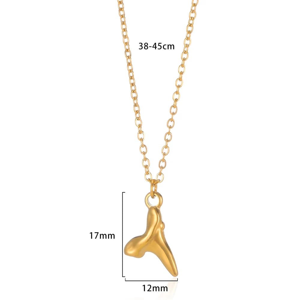 Colliers en acier inoxydable couleur or pour femmes, pendentifs, chaînes, accessoires simples, cadea