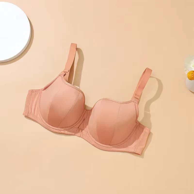 Soutien-gorge Grande Taille 75-95DEFG à Armatures, Bonnets Profonds, Légèrement Rembourré, Anti-affa