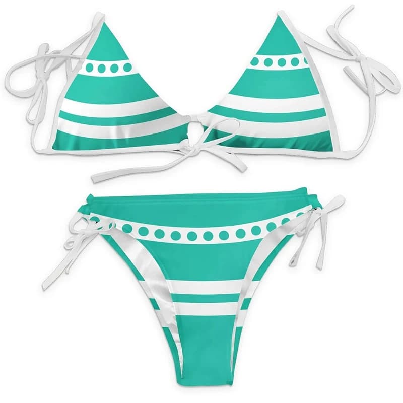 Maillot de bain imprimé dessin animé, Bikini Nami, Costume de Cosplay pour femmes, Sexy, tenues d'ét