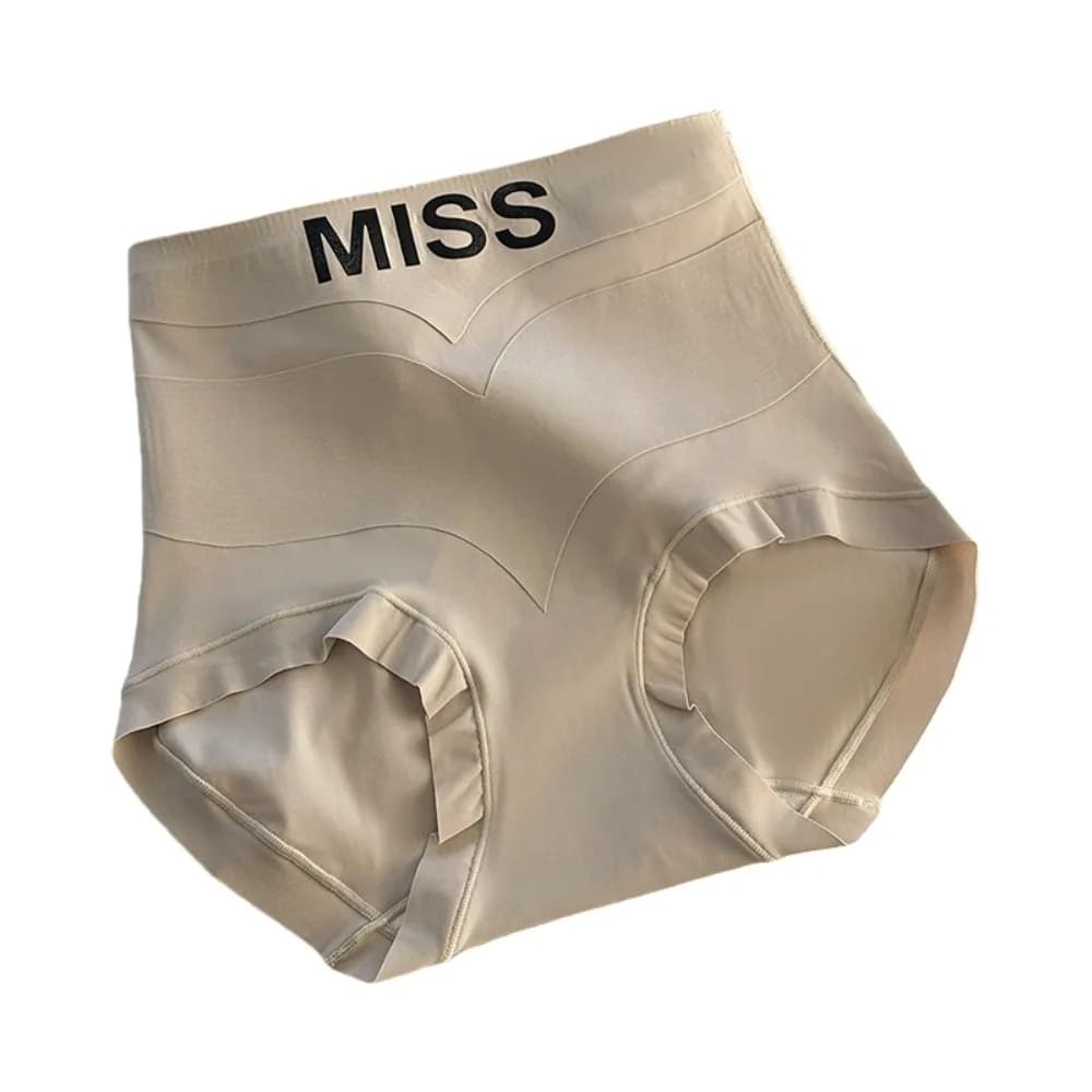 Culotte gainante post-partum taille haute à lettres anglaises, rehausseur de fesses, gaine amincissa