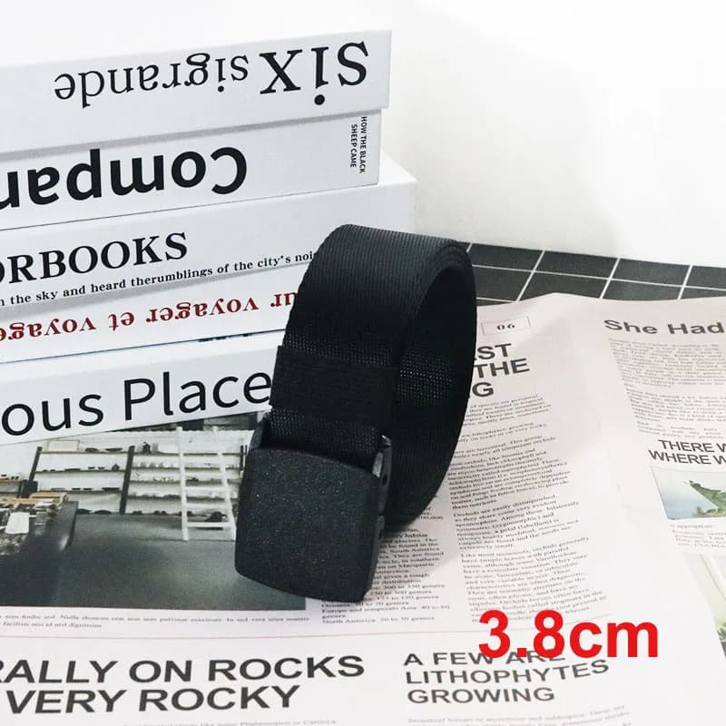 Ceintures en tissu grande taille 100cm 110cm 120cm 130cm 140cm avec boucle en plastique sans métal, 