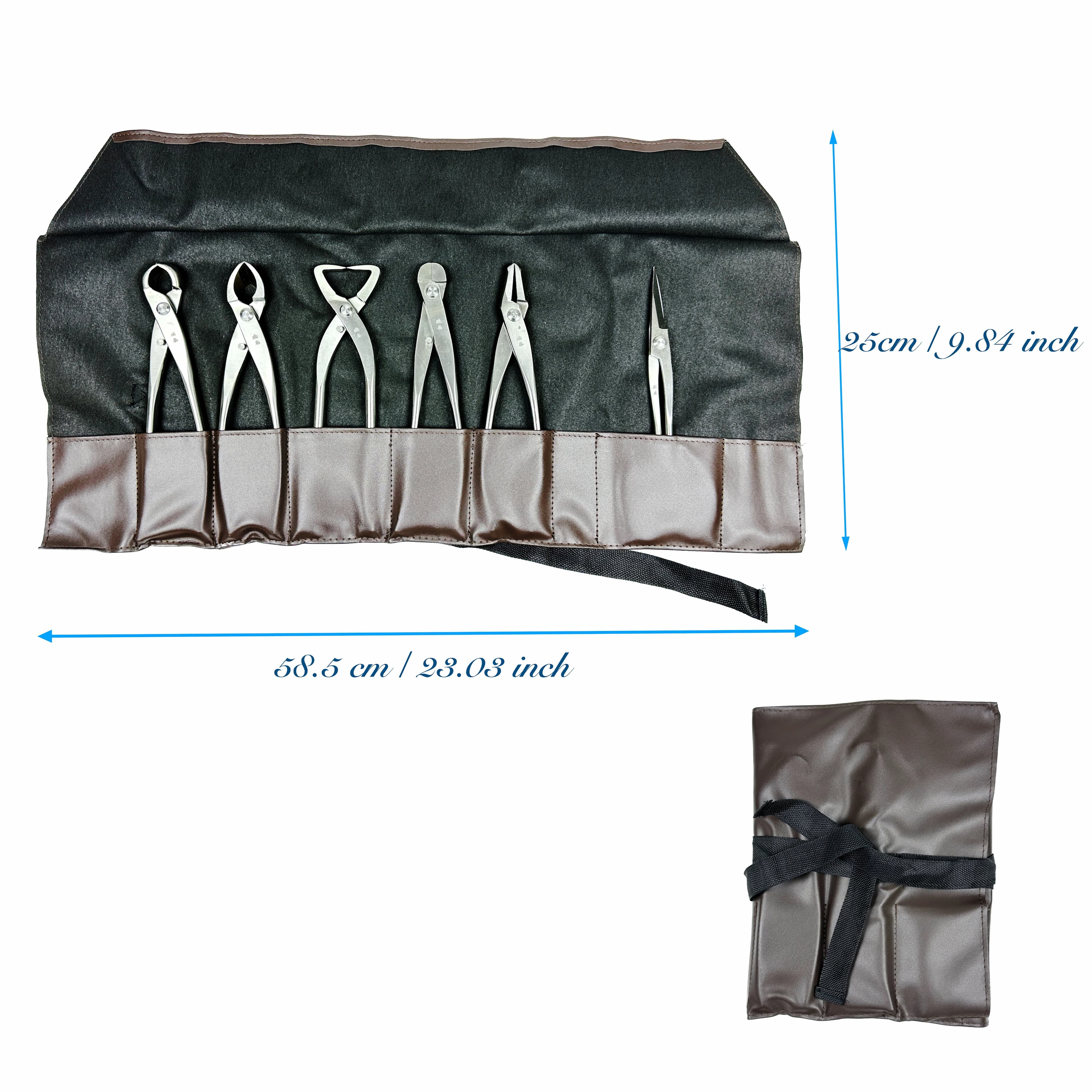 Ensemble d'outils pour bonsaï de bonne qualité (6 pièces), coupe-branche, bouton de coupe, ciseaux d