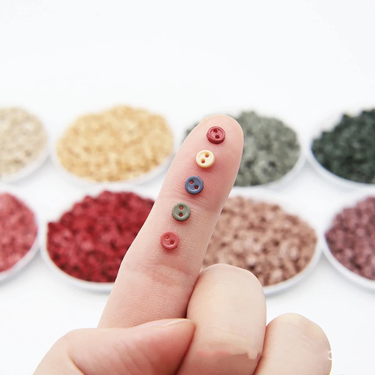 Mini boutons ronds de dessin animé de 4mm, petit bouton pour bricolage, artisanat, chaussures de pou