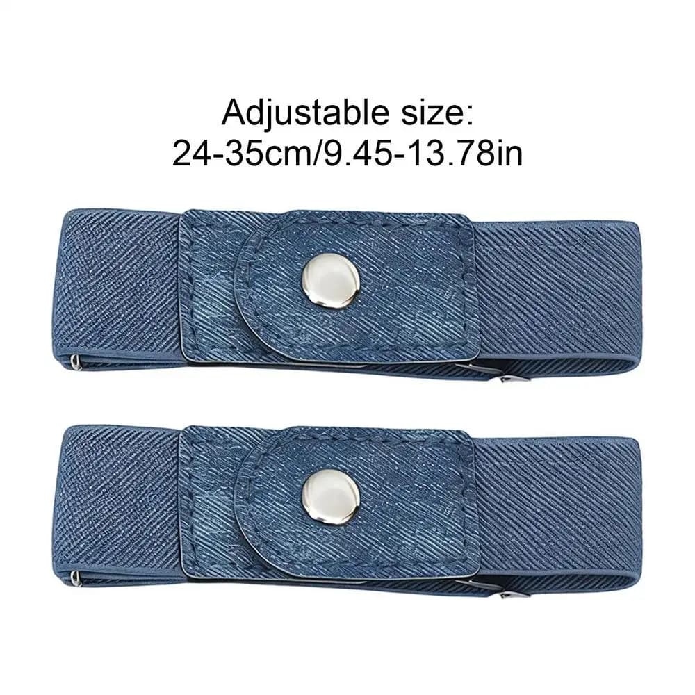 1 paire de ceinture élastique sans boucle, extensible et réglable pour femmes et hommes, pour jeans,