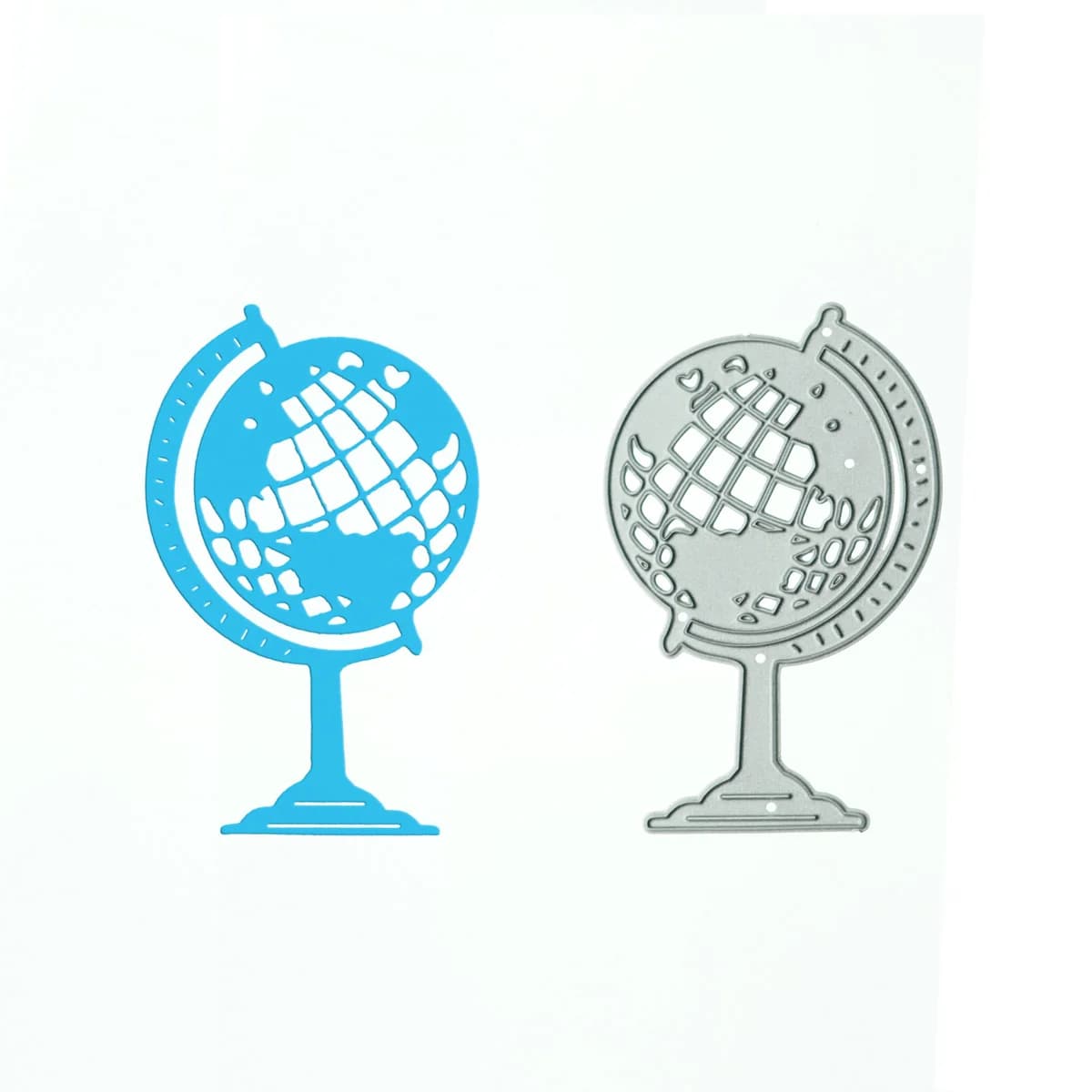 Matrice de découpe Globe de terre pour Scrapbooking, pochoir de coupe en métal pour bricolage artisa