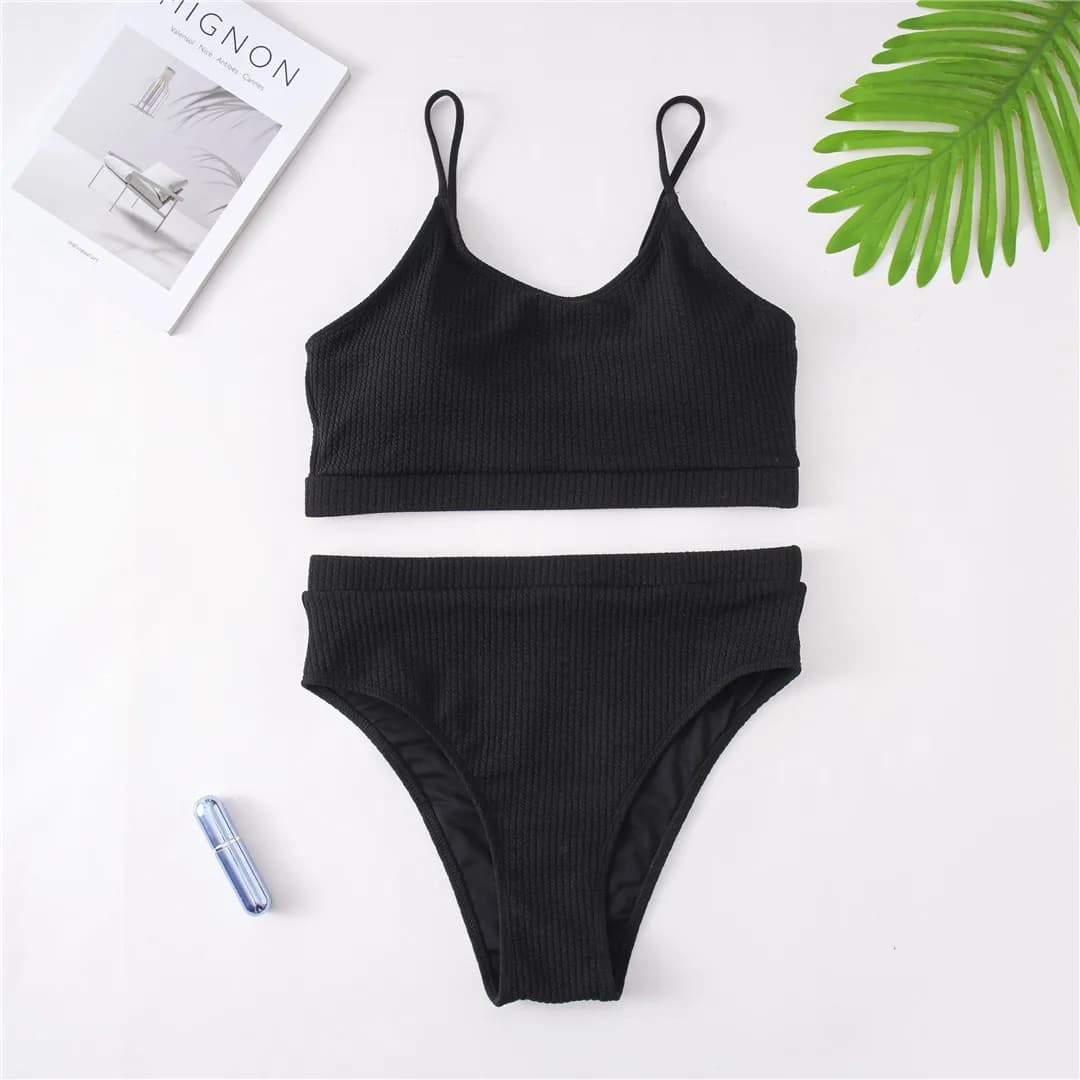 Maillot de bain deux pièces pour femmes, 7 couleurs, grande taille, 0XL - 4XL, ensemble de bikini, V