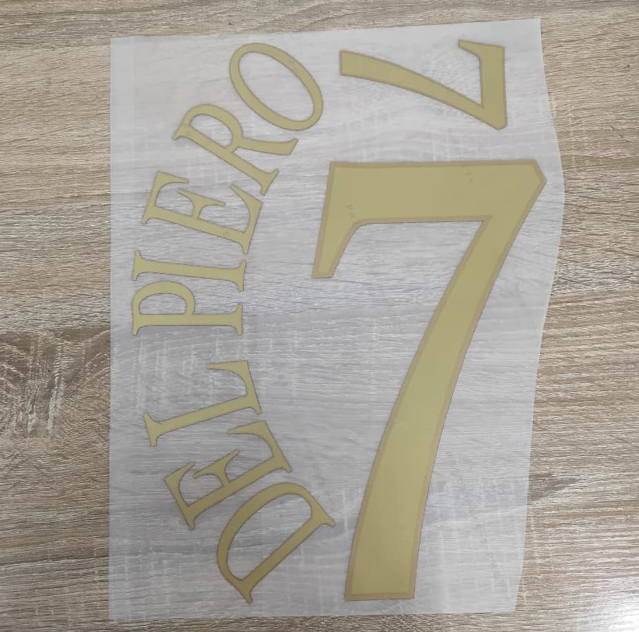 Maillot de l'Italie 2004, domicile, Del Piero, R.BAGGIO, PIRLO, nom et numéro