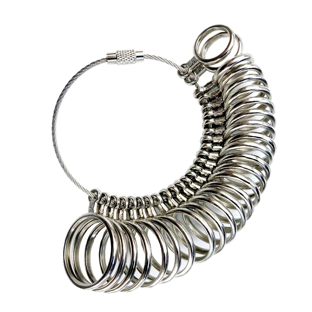 NIUPIKA HK/US/JP/UK/EU tige d'anneau en aluminium anneau en métal multi-tailles spécification taille