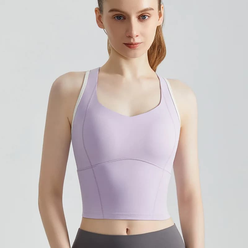 Soutien-gorge de sport pour femmes, coussinet de poitrine haute résistance absorbant les chocs, gile