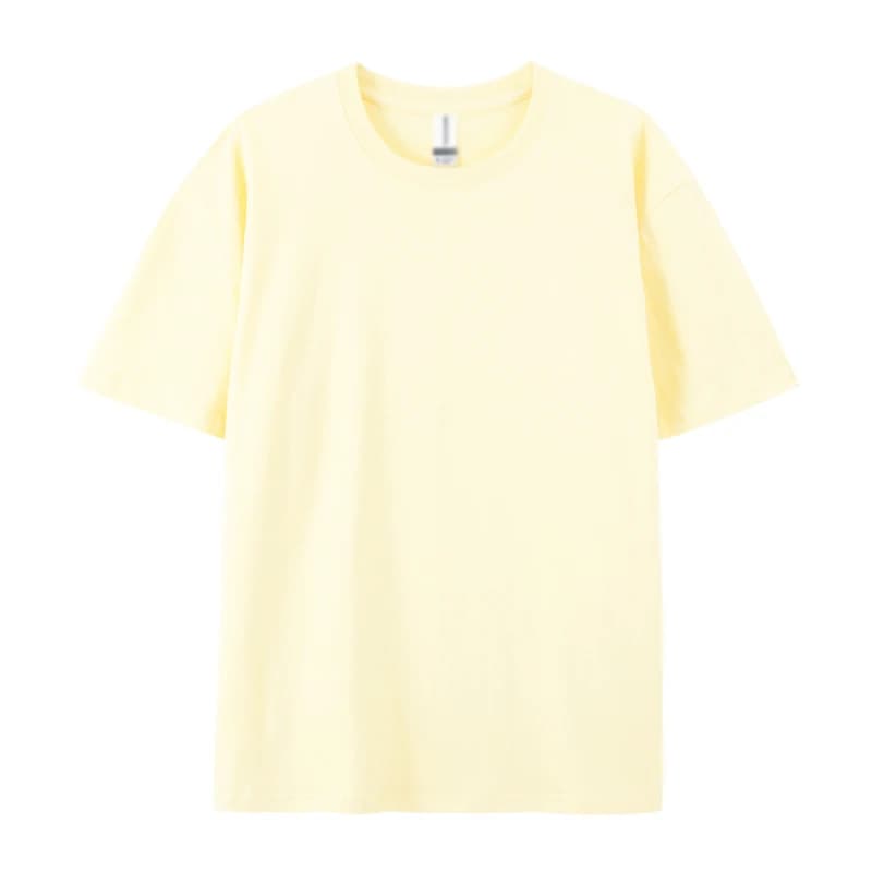 Grande taille S-6XL 100% coton 220gsm surdimensionné couleur unie à manches courtes T-Shirt hommes p