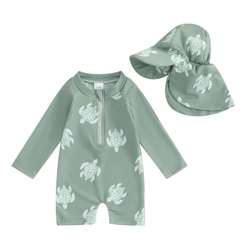 Tregren – maillot de bain pour garçons, protection contre les éruptions cutanées, manches longues, i