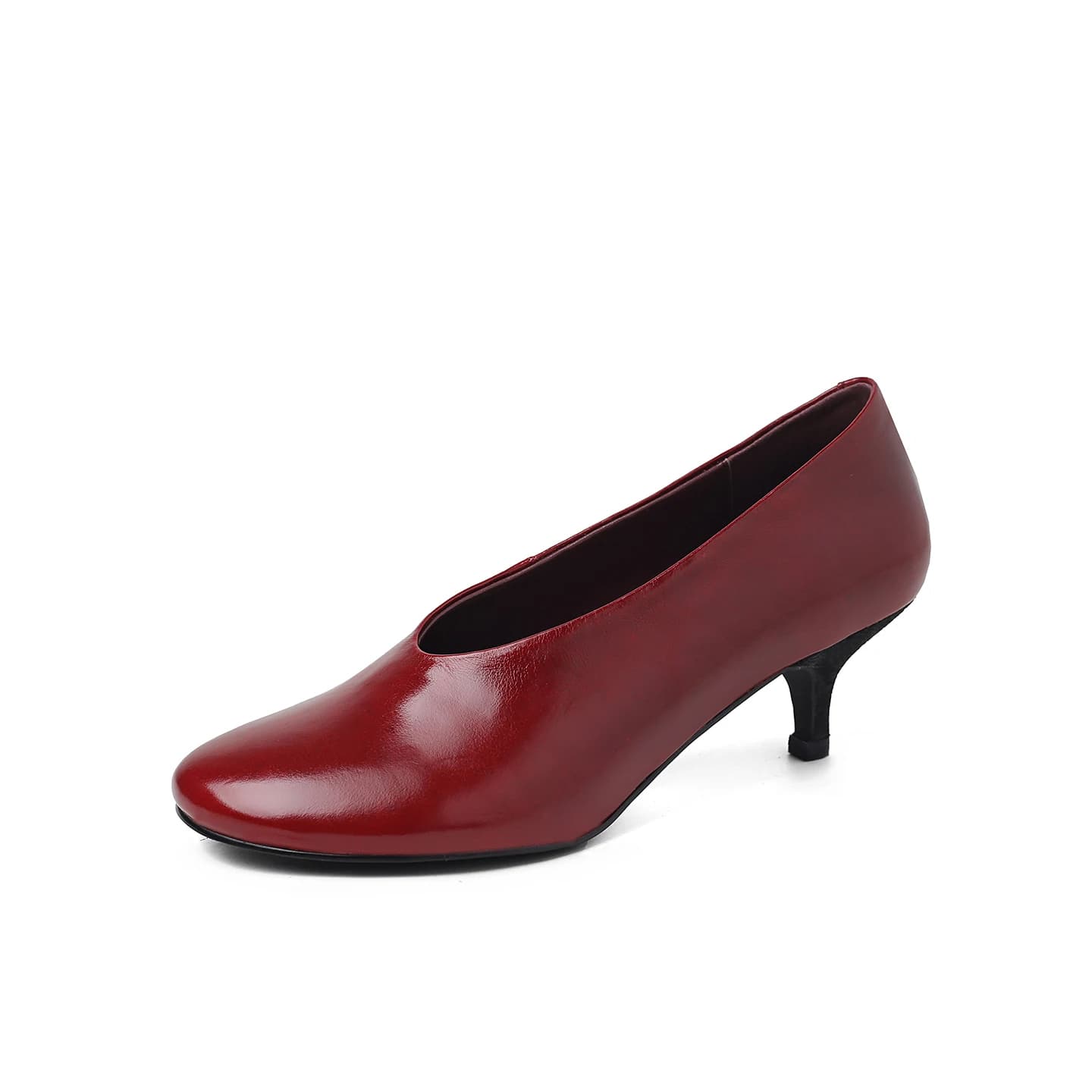 Dilalula 2026 – Chaussures à talons hauts en cuir véritable pour femme, grande taille, bout rond, co