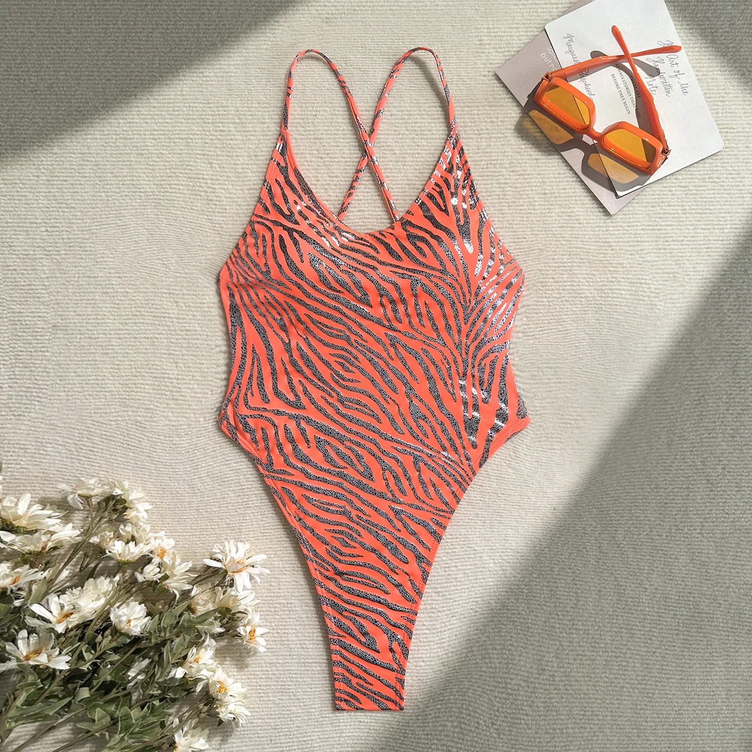 Femmes une pièce maillot de bain imprimé zèbre Sexy Bikini féminin Monokini été maillots de bain str