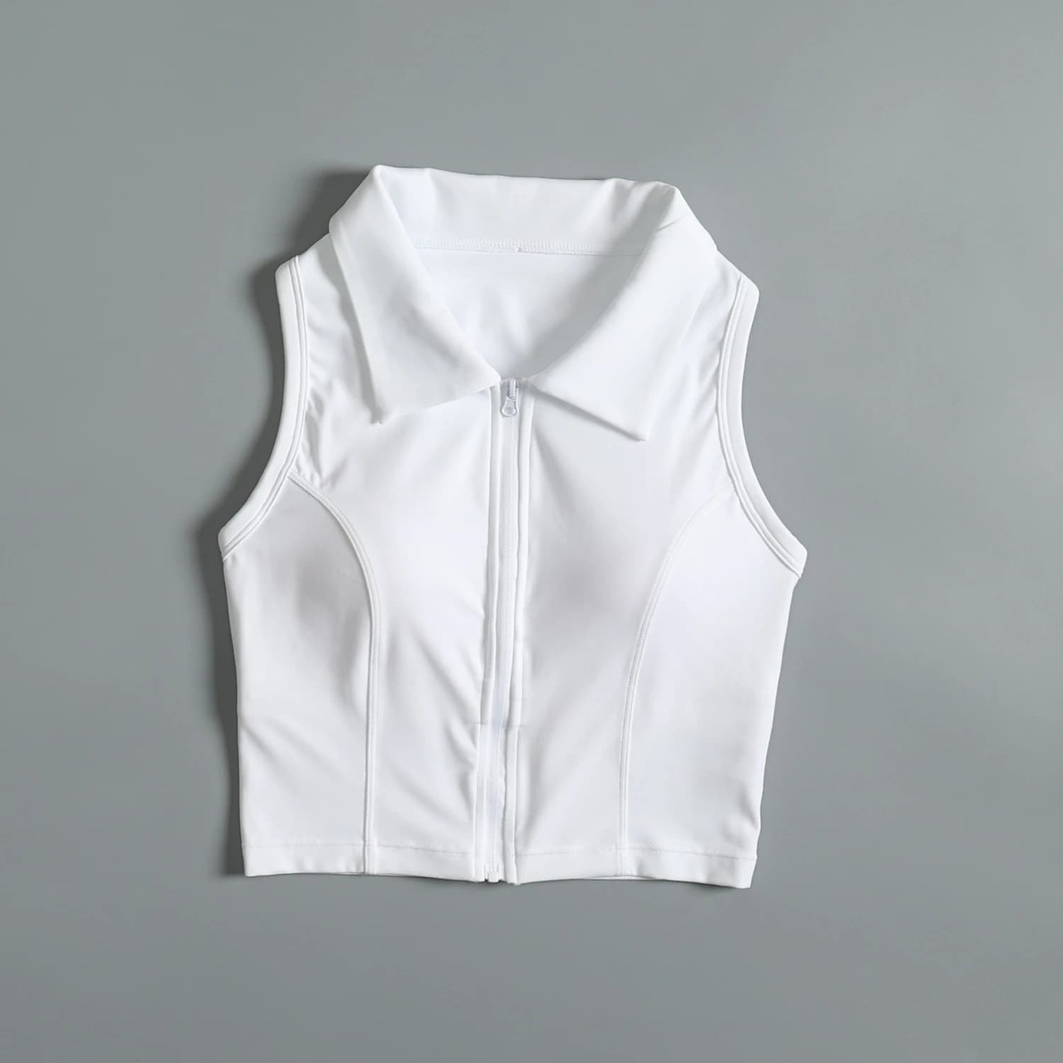 Gilet de sport pour femmes en été, entraînement de course, antichoc, professionnel, fermeture éclair