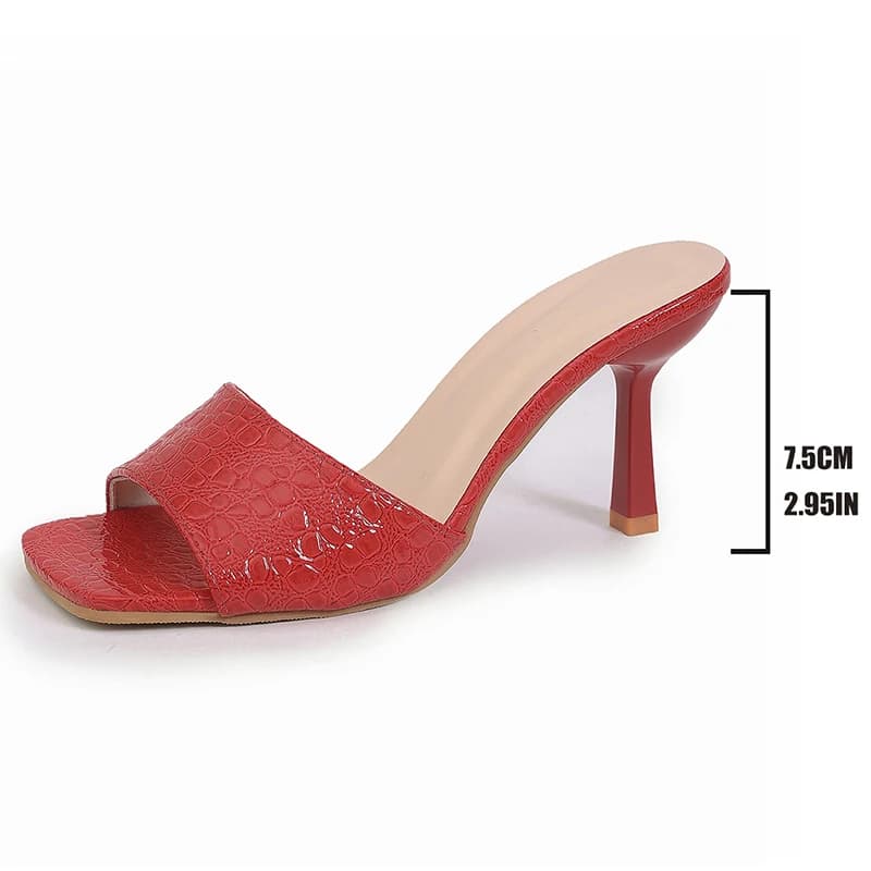 Sandales à talons hauts argentées à motif serpent pour femmes, grande taille 42, bout carré, en cuir