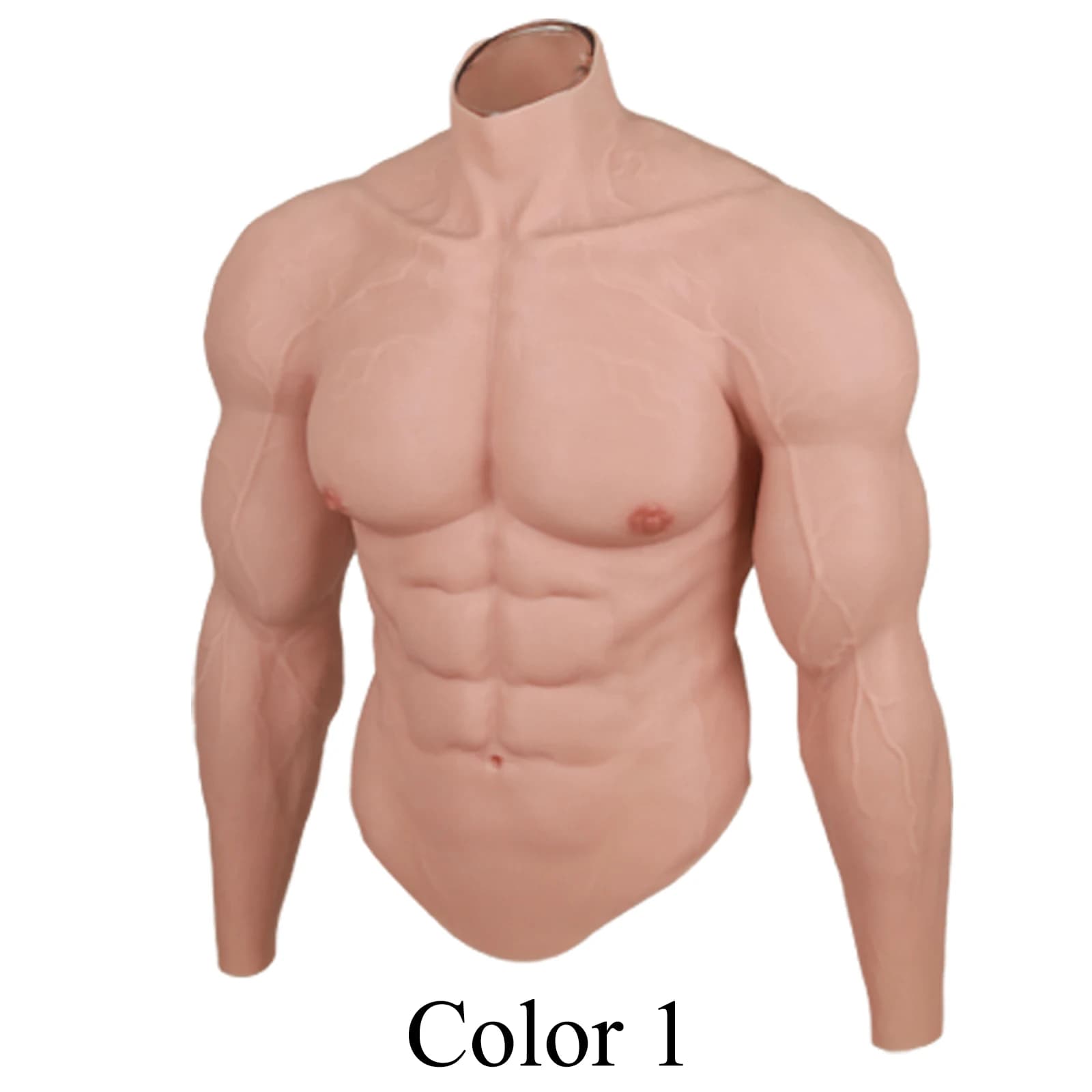 Silicone réaliste mâle Muscle XL taille 60-100kg costume approprié Simulation forte Figure artificie