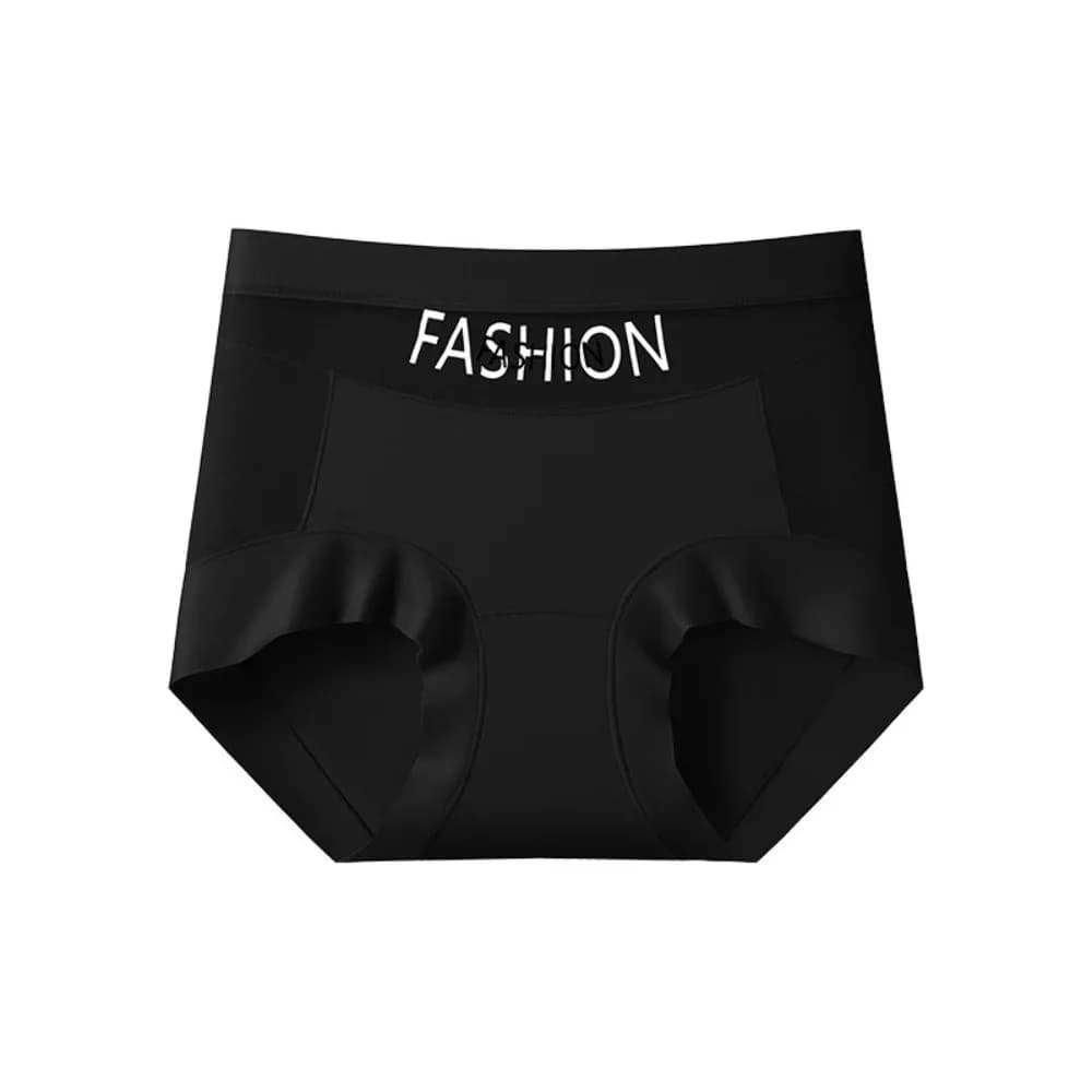 Culotte gainante taille haute fine en maille, effet ventre plat, post-partum, avec lettres, sans cou