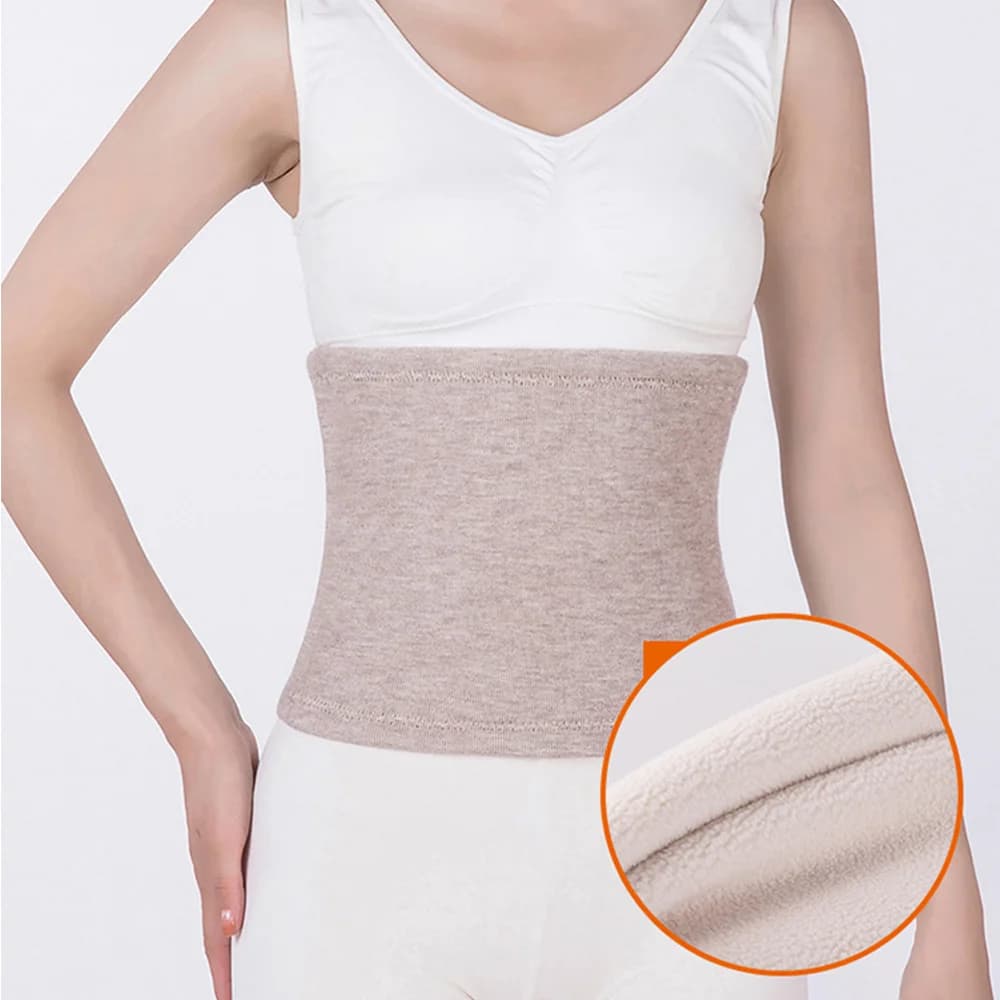 Cachemire thermique d'hiver épaissir taille plus chaude ceinture de soutien lombaire abdominale vent