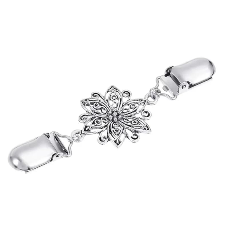 Clips pour robe vintage – Clips pour châle et cardigan floral, épingles à broche pour pulls, chemisi