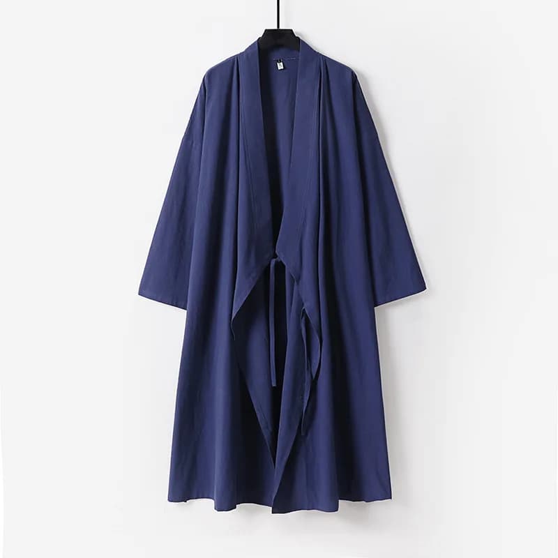Kimono Cardigan de grande taille pour hommes, Yukata Haori, longue robe de bain, vêtements tradition