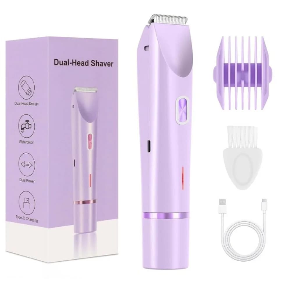 2in1 épilateur électrique rasoirs indolore Bikini tondeuse moustache faciale rasoirs corps tondeuse 