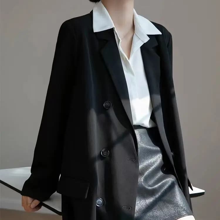 Veste longue coupe-vent pour femme, blazer extra long, nouveau manteau, vêtement d'extérieur pour le