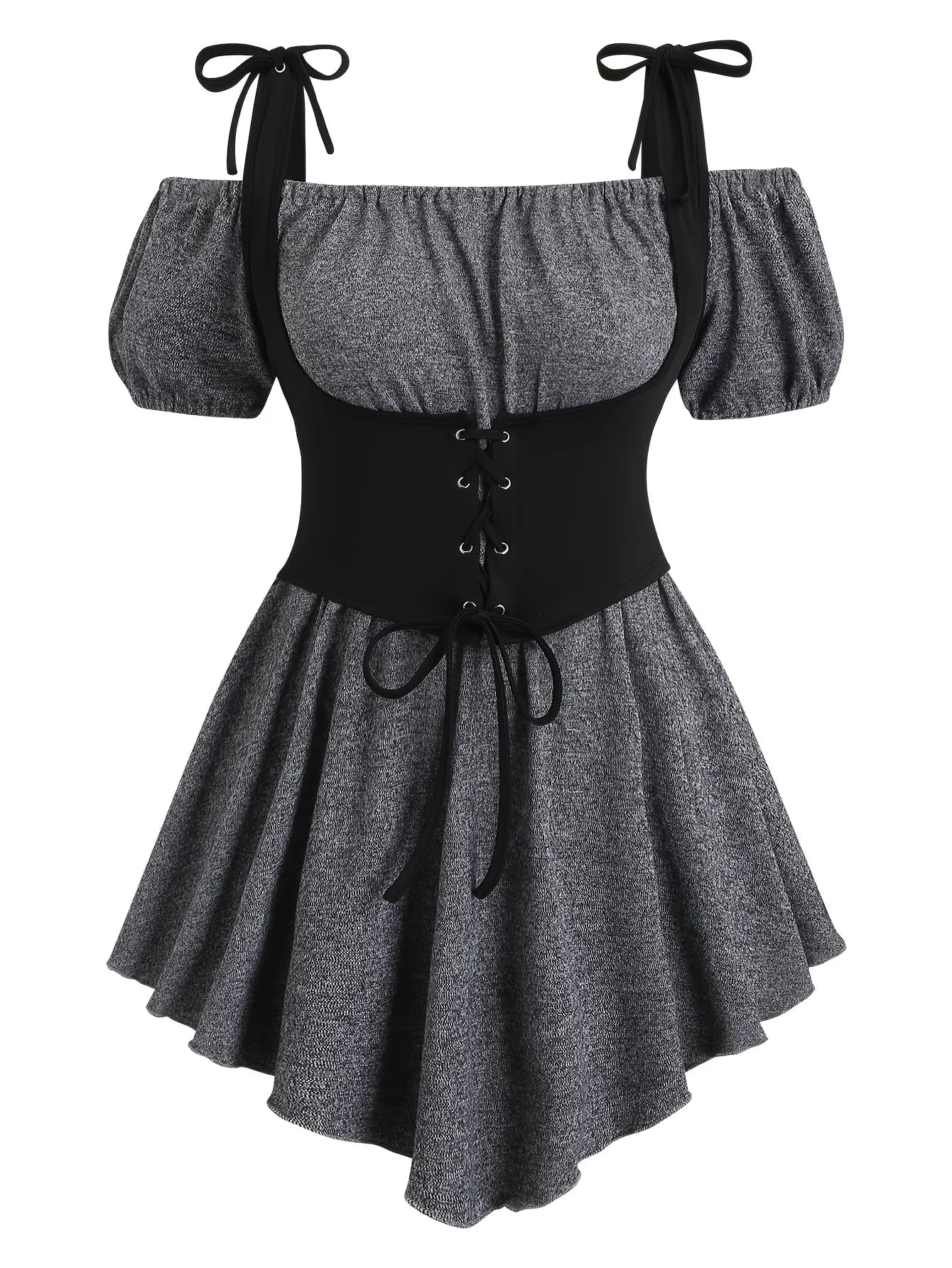 Ensemble de mode pour femmes européennes et américaines, haut sans manches grande taille avec robe à