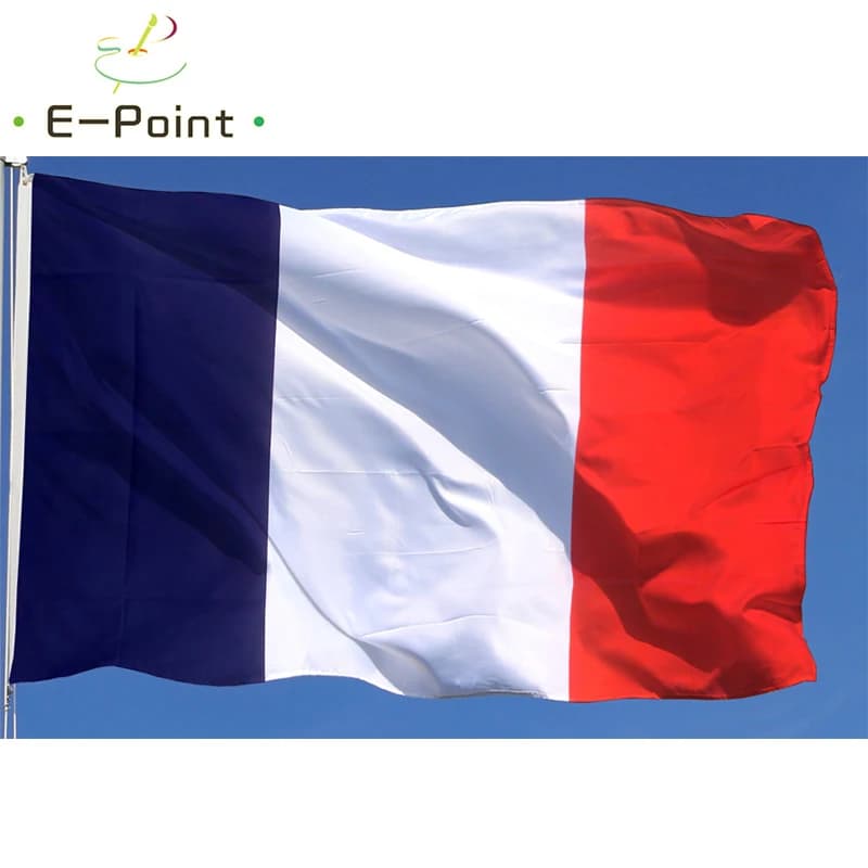 Drapeau national français 2ft*3ft (60*90cm) 3ft*5ft (90*150cm) – Décorations de Noël pour la maison,