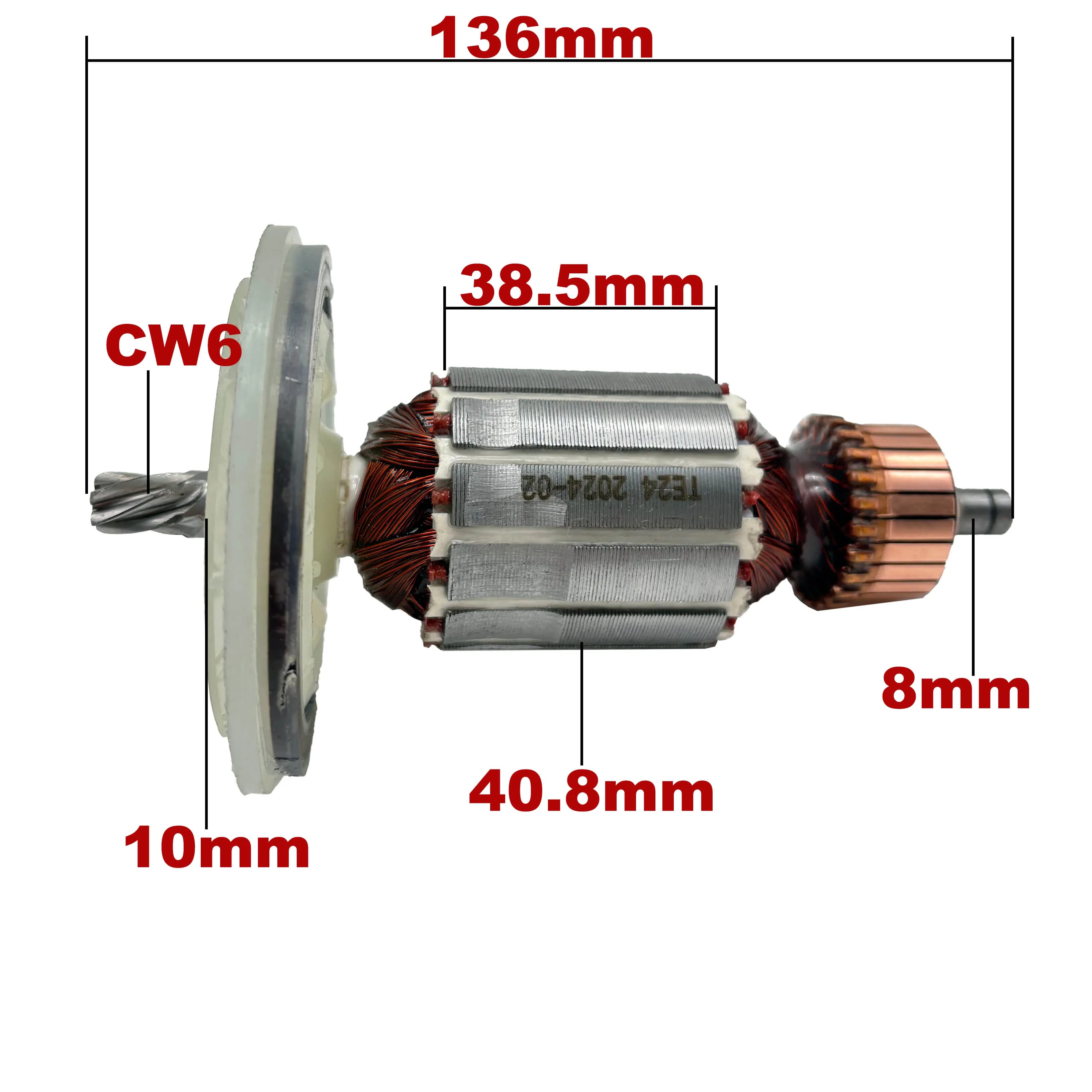 AC 220V 240V TE24 TE-24 Induit Rotor pour HILTI Marteau Perforateur Pièces de rechange Perceuse à pe
