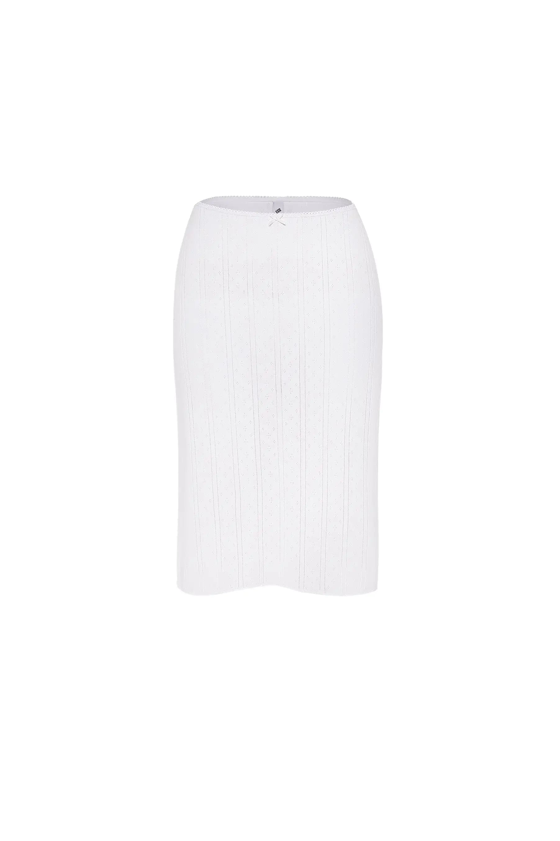 COUCOU Jupe mi-longue noire et blanche, jupe élégante en forme de A, mode féminine, grande taille di