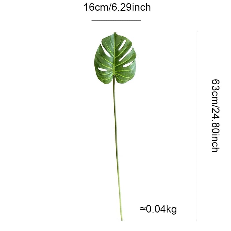 Plantes d'arbre vertes artificielles de 60 CM, feuilles de palmier, fausse branche tropicale, access