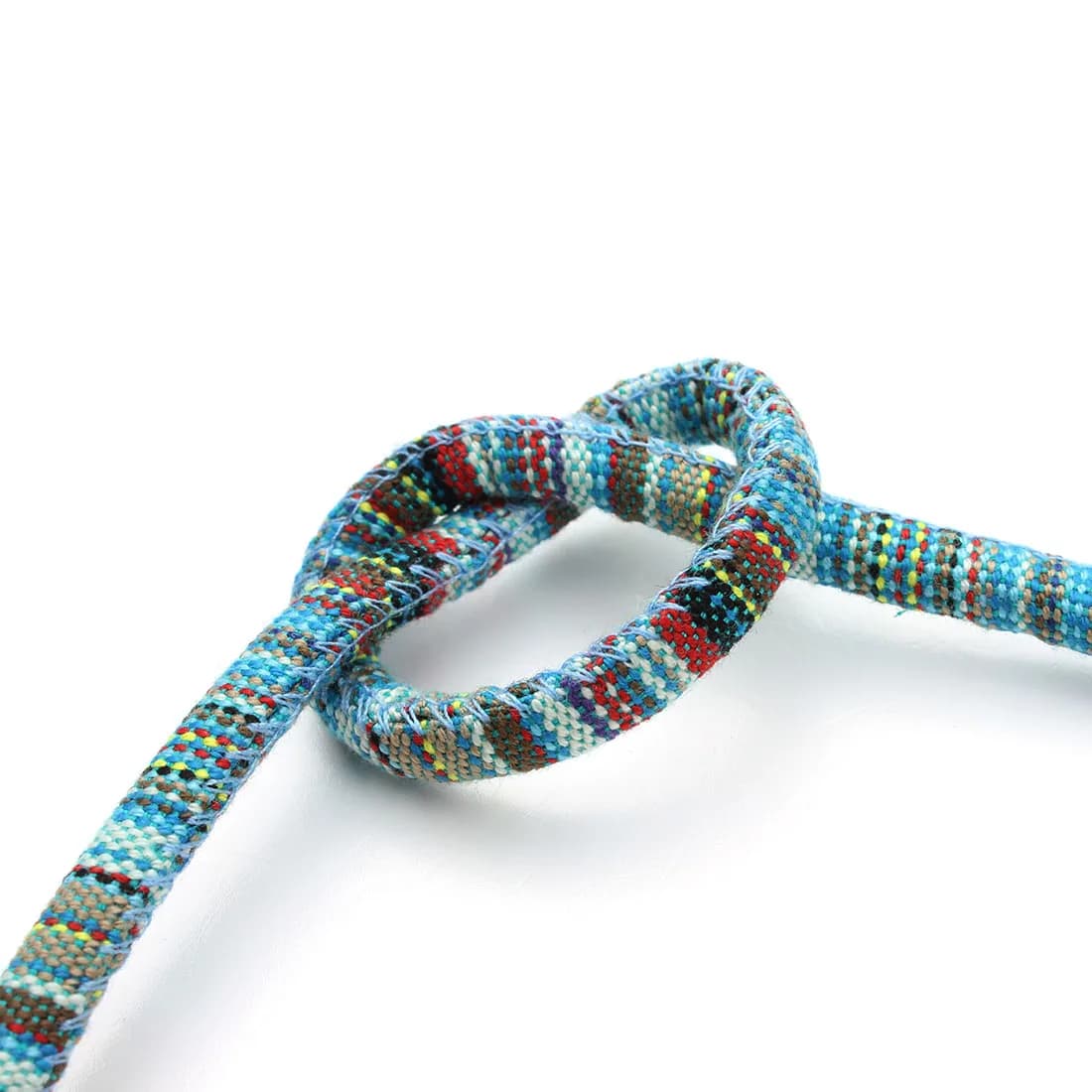 Cordons Ronds en Coton Multicolores, Corde de Style Ethnique pour Ornement, Accessoire de Bricolage 
