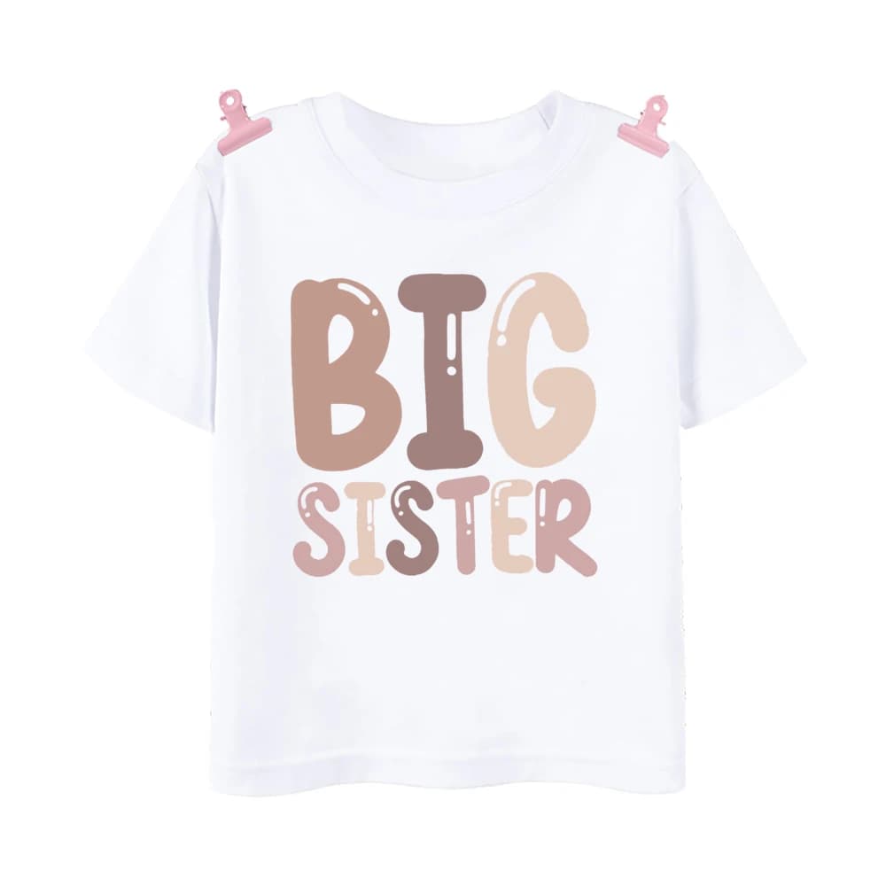 Grande taille petite soeur imprimer famille correspondant chemise filles frère T-shirt filles été T-
