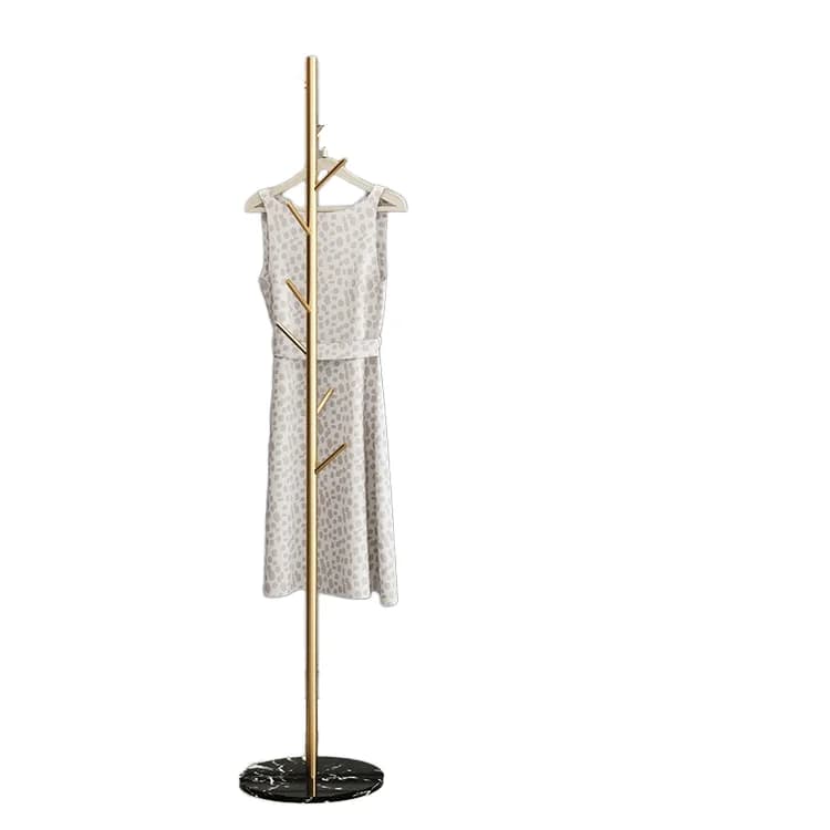 Porte-manteau en métal finition marbre moderne pour la maison et l'hôtel meubles de salon suspendus 