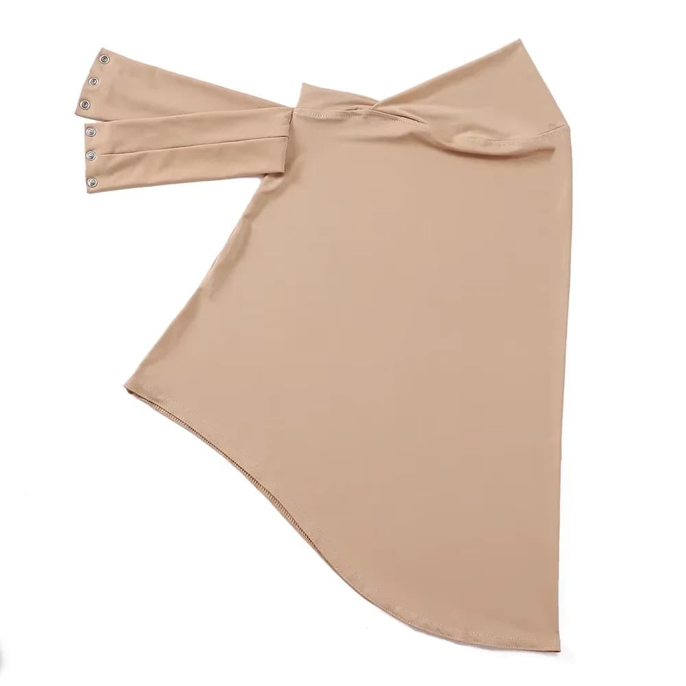 Hijab pour femmes musulmanes, casquette, couverture complète, fermeture à pression, foulard, Turban 