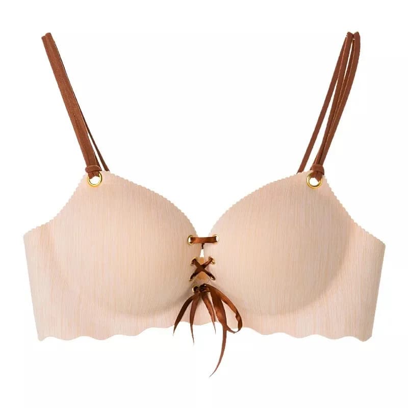 Soutien-gorge bandage tendance pour femme, sans couture, push-up, sans armatures, avec soutien latér