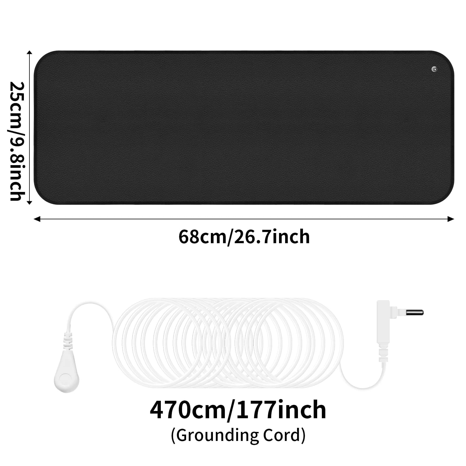 Tapis de mise à la terre de 5 tailles, grand format, pour soulager la douleur, améliorer le sommeil,