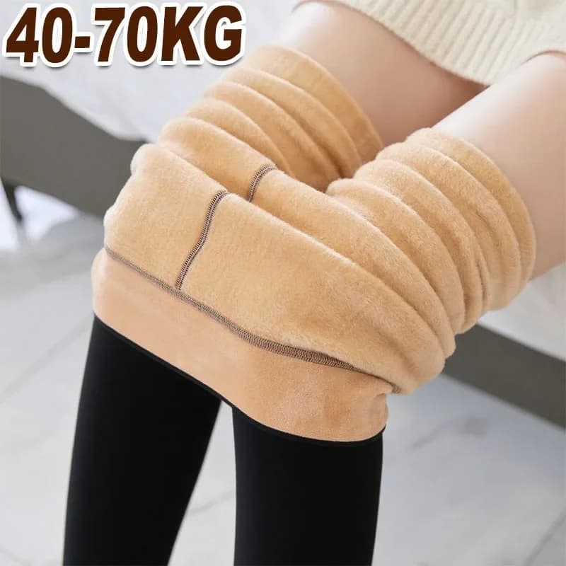 Collants thermiques grande taille, coupe-vent, doublés en polaire, couche de Base pour randonnée d'h