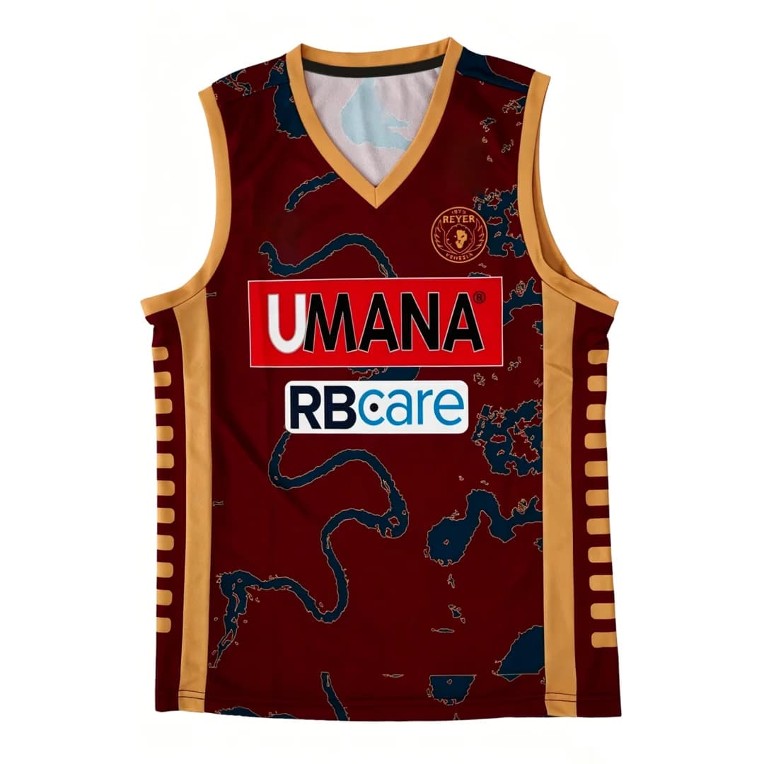 Maillot de basket domicile Reyer Venezia 25-26, kit d'entraînement, t-shirt sport d'été pour homme, 