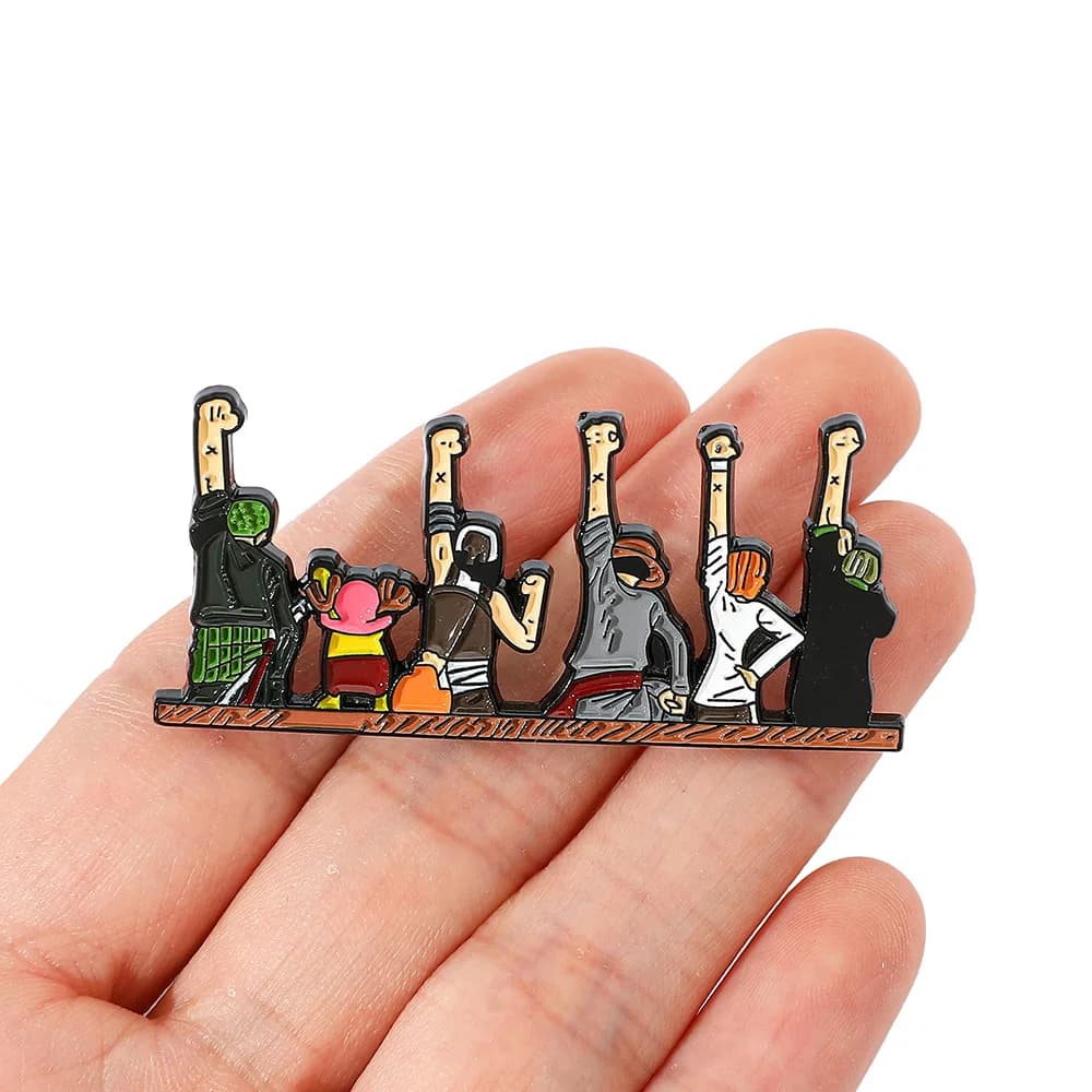 Broches et badges en émail One Piece Anime Cool et créatifs pour hommes et femmes, idéaux pour décor