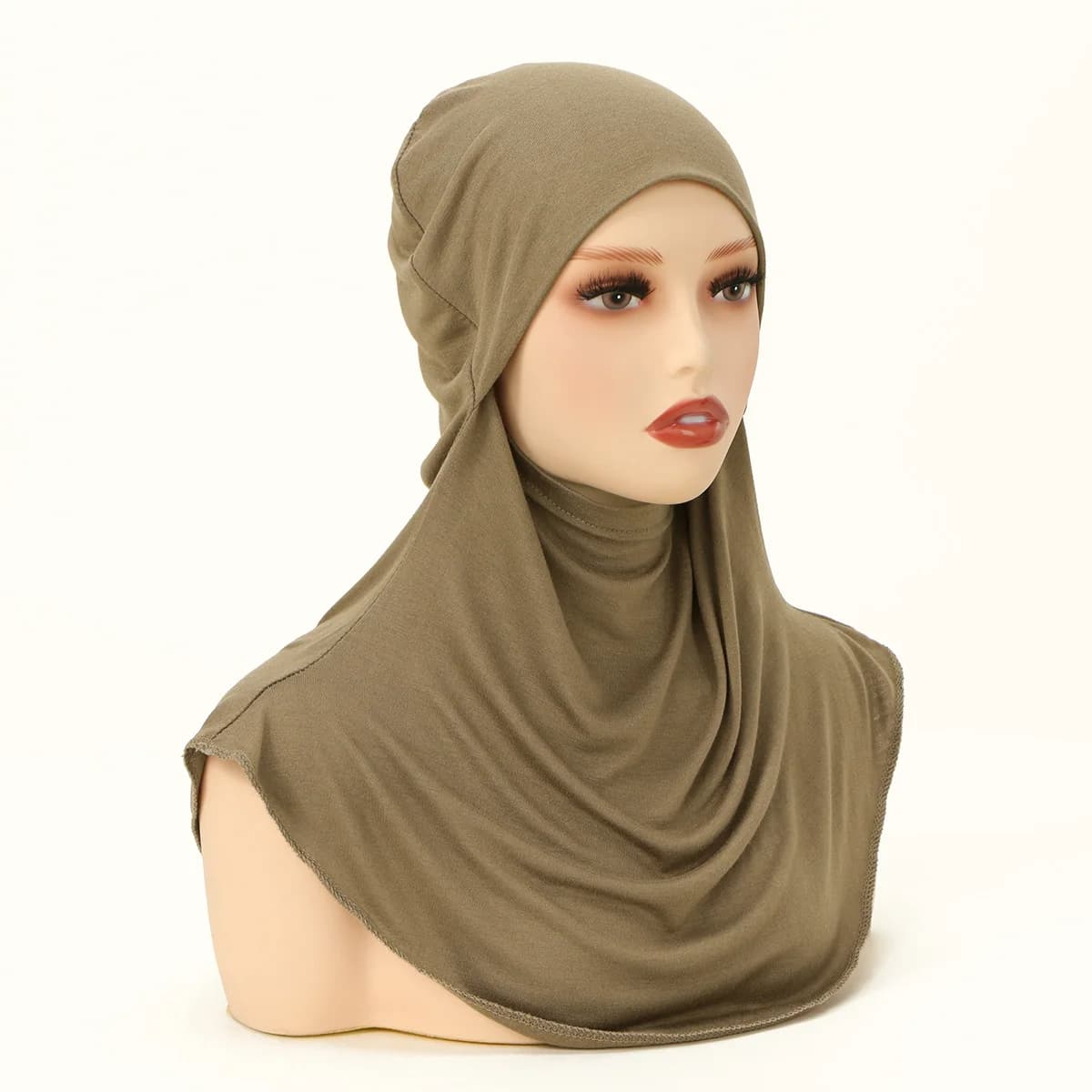 Nouveau Jersey Hijab instantané pour femmes musulmanes Hijab solide extensible sous-capuchon foulard