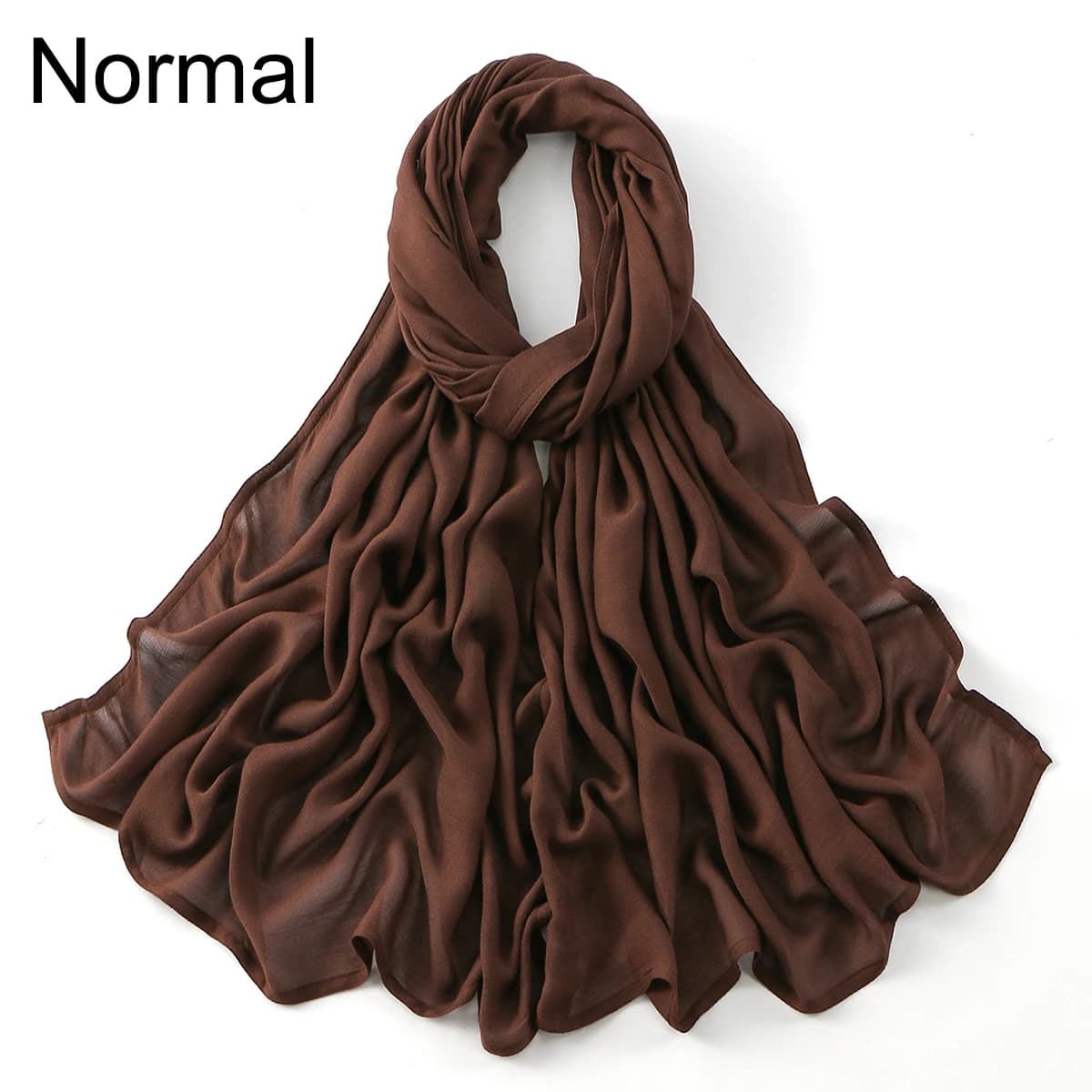 Nouveau grande taille solide rayonne Modal Hijab écharpe femmes musulman foulard enveloppes châle Fe