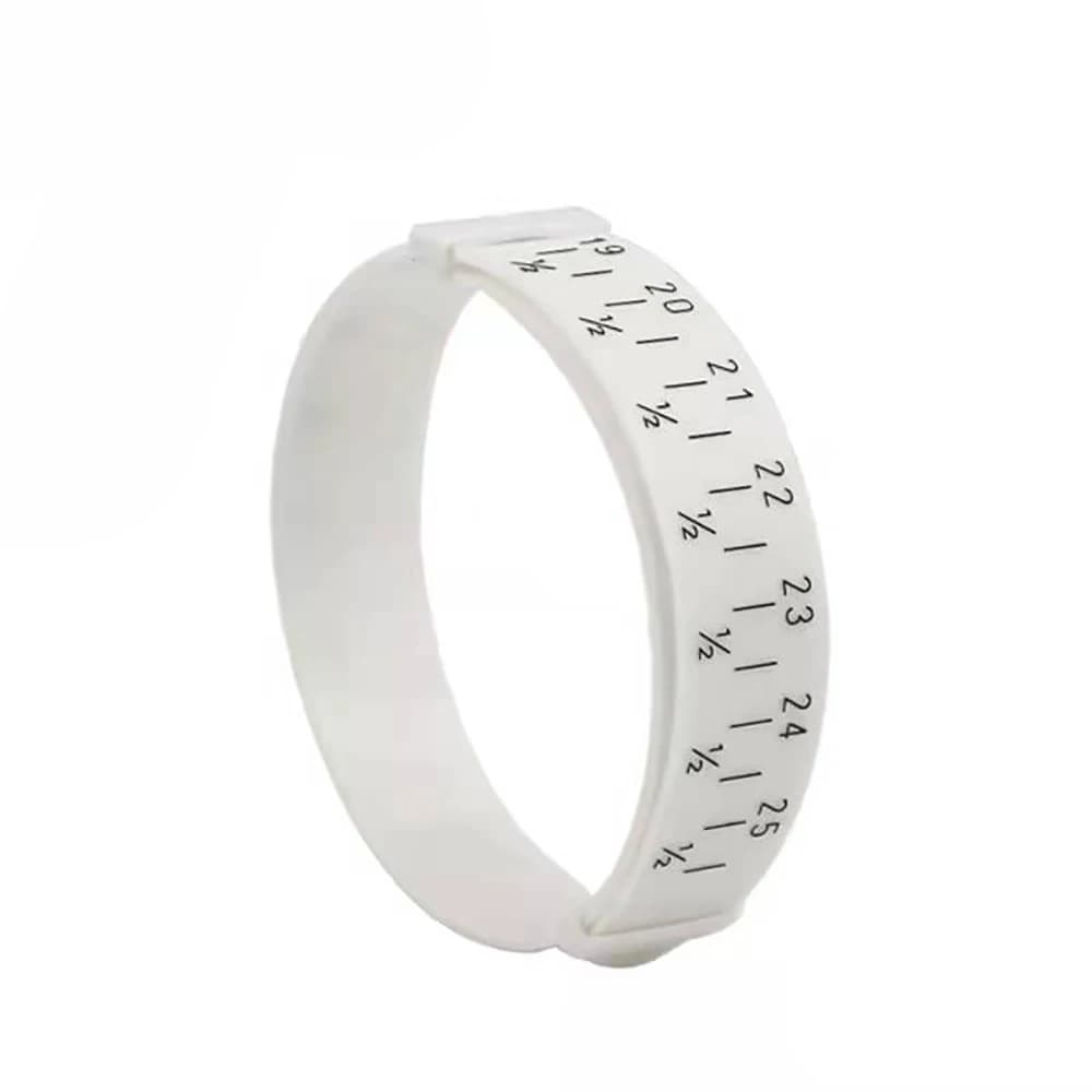 Jauge de Bracelet en plastique ABS 15 à 25cm, ruban à mesurer pour bijoux, outil de taille du poigne