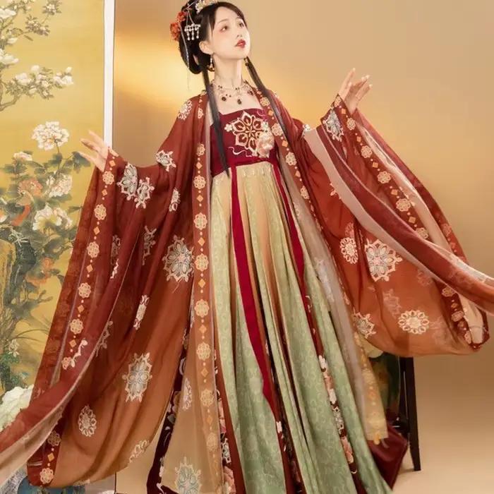 Robe Hanfu surdimensionnée 8XL pour femmes, Costume de carnaval Hanfu traditionnel chinois ancien, r