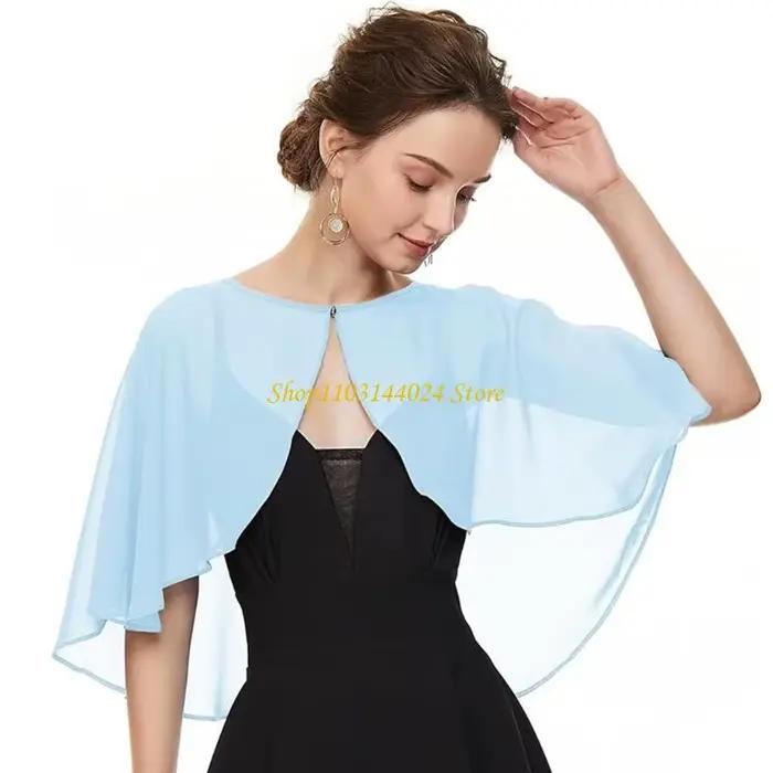 Châle élégant en Tulle pour femmes, écharpe à haussement d'épaules, accessoires de robe faits à la m